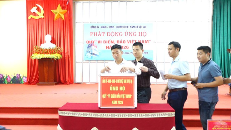 Xã Vật Lại tổ chức lễ phát động ủng hộ Quỹ "Vì biển, đảo Việt Nam" năm 2026- Ảnh 11.