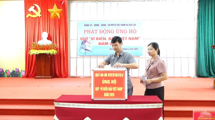 Xã Vật Lại tổ chức lễ phát động ủng hộ Quỹ "Vì biển, đảo Việt Nam" năm 2026- Ảnh 12.