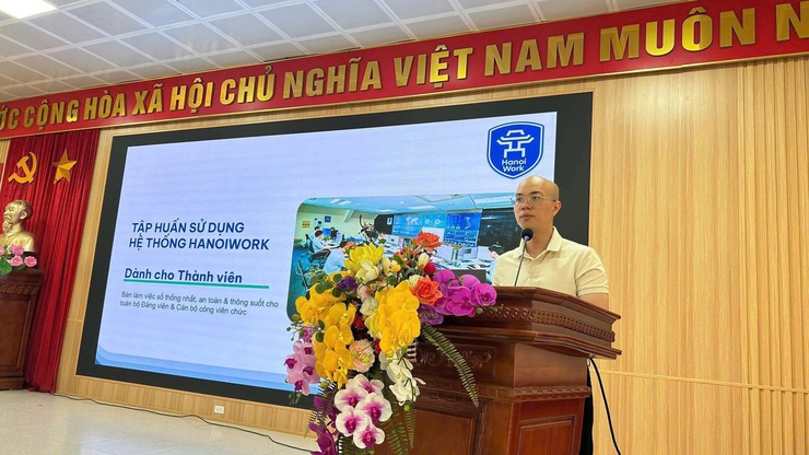 PHƯỜNG TƯƠNG MAI TỔ CHỨC TẬP HUẤN NGHIỆP VỤ HANOIWORK – BÀN LÀM VIỆC SỐ THỐNG NHẤT CHO CÁN BỘ- Ảnh 1.