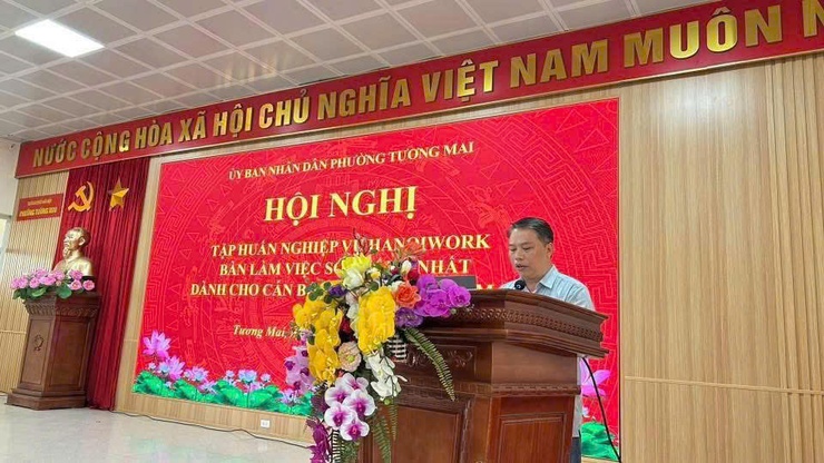PHƯỜNG TƯƠNG MAI TỔ CHỨC TẬP HUẤN NGHIỆP VỤ HANOIWORK – BÀN LÀM VIỆC SỐ THỐNG NHẤT CHO CÁN BỘ- Ảnh 7.