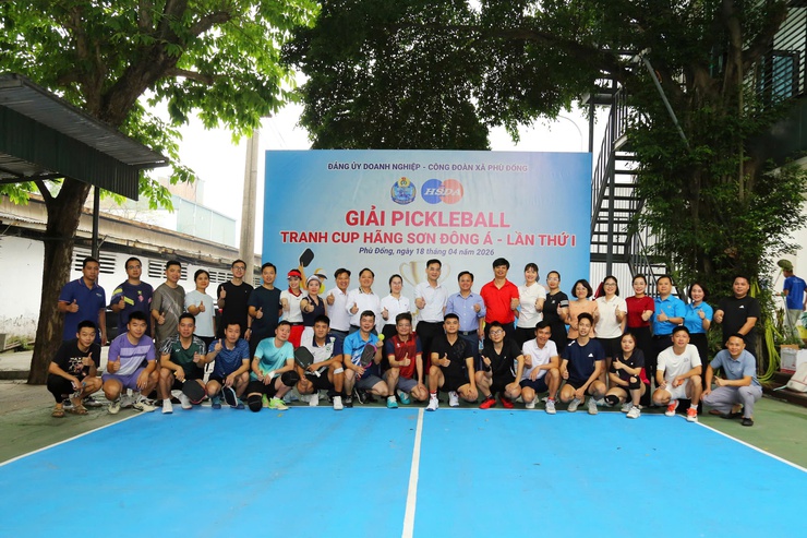 Giải Pickleball tranh cúp Hãng sơn Đông Á lần thứ I thành công tốt đẹp- Ảnh 1.