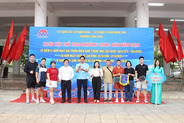 Sôi nổi Ngày hội thể thao khối cơ quan phường Long Biên- Ảnh 7.