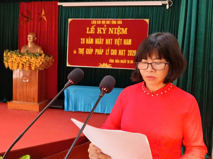 Ứng Hòa kỷ niệm 28 năm Ngày Người khuyết tật Việt Nam (18/4/1998 – 18/4/2026), ia tư vấn pháp luật cho gần 100 hội viên .- Ảnh 2.