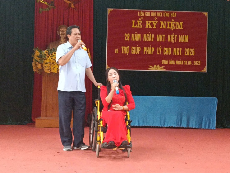 Ứng Hòa kỷ niệm 28 năm Ngày Người khuyết tật Việt Nam (18/4/1998 – 18/4/2026), ia tư vấn pháp luật cho gần 100 hội viên .- Ảnh 1.