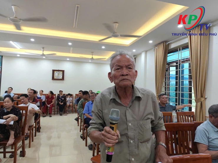 Ban quản lý đầu tư- Hạ tầng xã Kiều Phú tổ chức họp dân triển khai chính sách bồi thường, hỗ trợ GPMB Dự án xây dựng cơ sở 2 Học viện Y- Dược học cổ truyền Việt Nam- Ảnh 5.