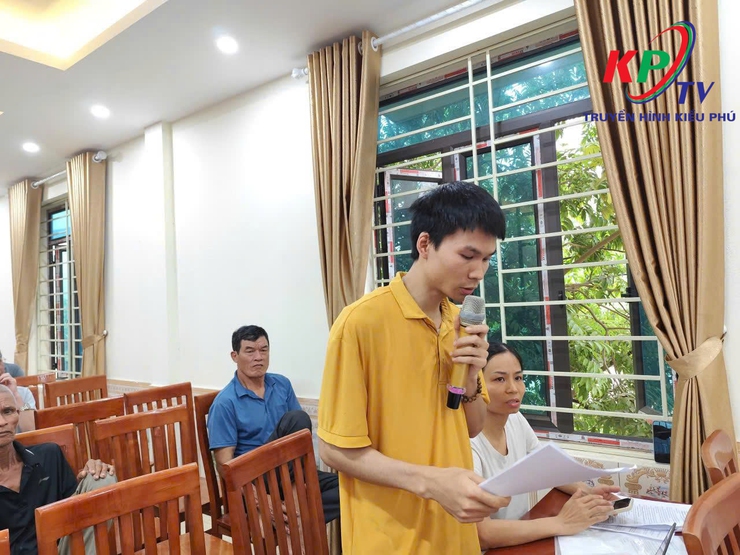 Ban quản lý đầu tư- Hạ tầng xã Kiều Phú tổ chức họp dân triển khai chính sách bồi thường, hỗ trợ GPMB Dự án xây dựng cơ sở 2 Học viện Y- Dược học cổ truyền Việt Nam- Ảnh 6.