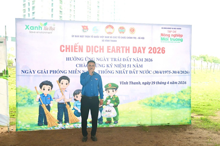 XÃ VĨNH THANH RA QUÂN HƯỞNG ỨNG NGÀY TRÁI ĐẤT 2026 – LAN TỎA HÀNH ĐỘNG VÌ MÔI TRƯỜNG XANH- Ảnh 9.
