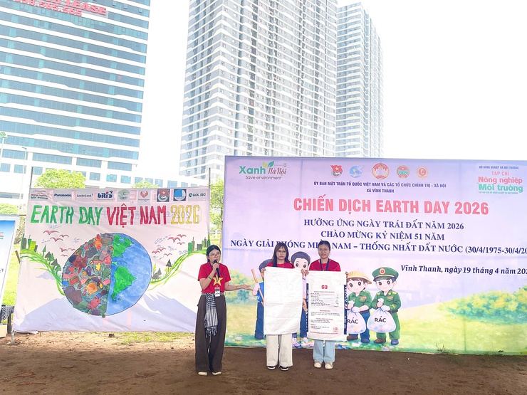 XÃ VĨNH THANH RA QUÂN HƯỞNG ỨNG NGÀY TRÁI ĐẤT 2026 – LAN TỎA HÀNH ĐỘNG VÌ MÔI TRƯỜNG XANH- Ảnh 8.
