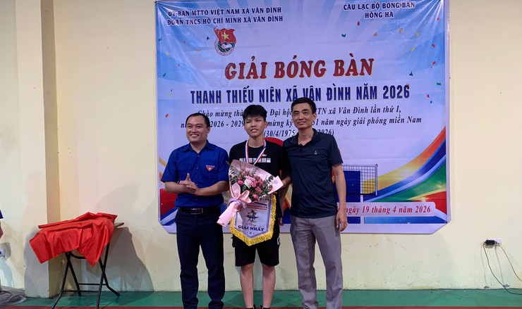 Sôi nổi Giải bóng bàn thanh thiếu niên xã Vân Đình năm 2026- Ảnh 5.