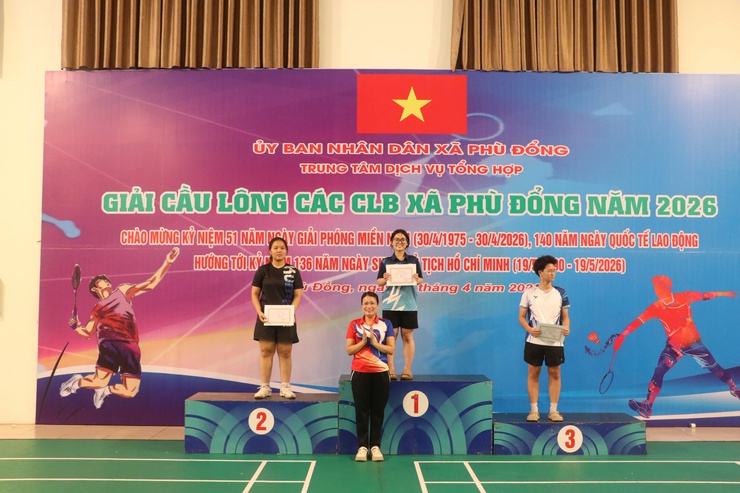 200 vận động viên tranh tài Giải Cầu lông các câu lạc bộ xã Phù Đổng năm 2026- Ảnh 8.