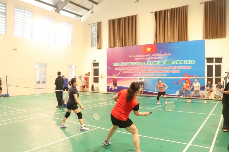 200 vận động viên tranh tài Giải Cầu lông các câu lạc bộ xã Phù Đổng năm 2026- Ảnh 4.
