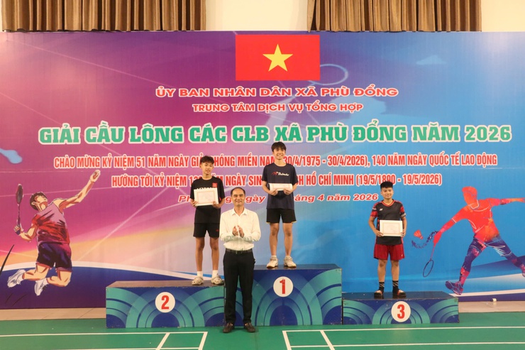 200 vận động viên tranh tài Giải Cầu lông các câu lạc bộ xã Phù Đổng năm 2026- Ảnh 12.