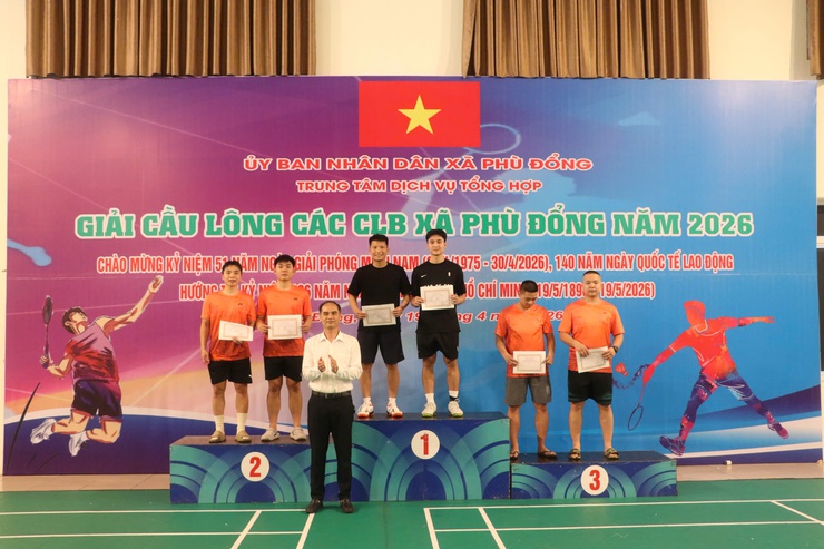 200 vận động viên tranh tài Giải Cầu lông các câu lạc bộ xã Phù Đổng năm 2026- Ảnh 14.