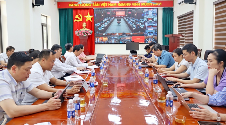 Xã Đoài Phương tham dự hội nghị trực tuyến giao ban công tác quý I của thành phố Hà Nội

- Ảnh 1.