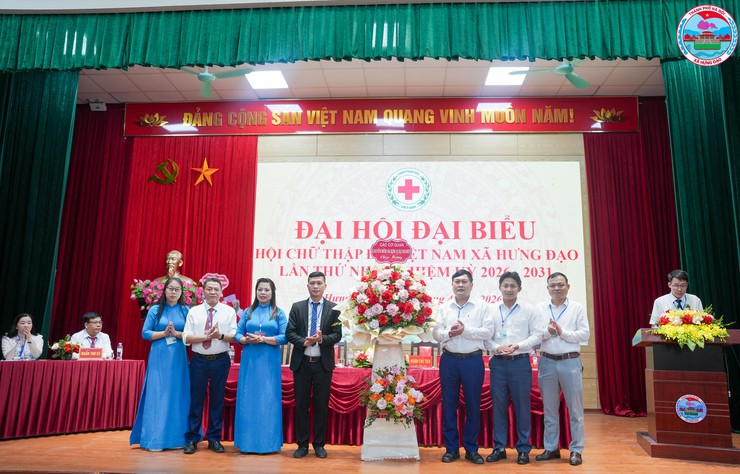 ĐẠI HỘI ĐẠI BIỂU HỘI CHỮ THẬP ĐỎ XÃ HƯNG ĐẠO LẦN THỨ I, NHIỆM KỲ 2026–2031 THÀNH CÔNG TỐT ĐẸP- Ảnh 3.