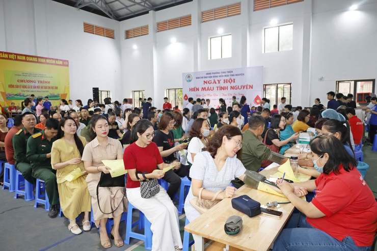 Phường Tùng Thiện tổ chức ngày hội hiến máu tình nguyện năm 2026- Ảnh 1.