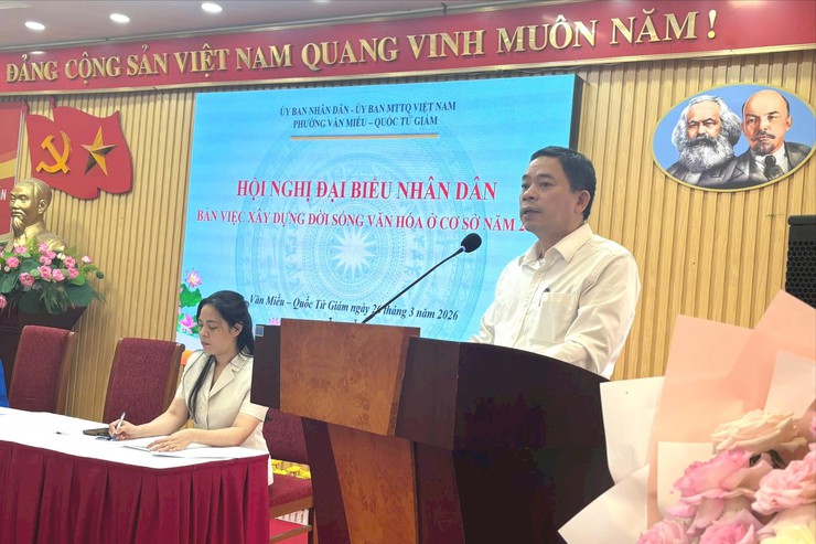 PHƯỜNG VĂN MIẾU - QUỐC TỬ GIÁM PHÁT HUY CÁC MÔ HÌNH XÂY DỰNG ĐỜI SỐNG VĂN HÓA CƠ SỞ- Ảnh 3.