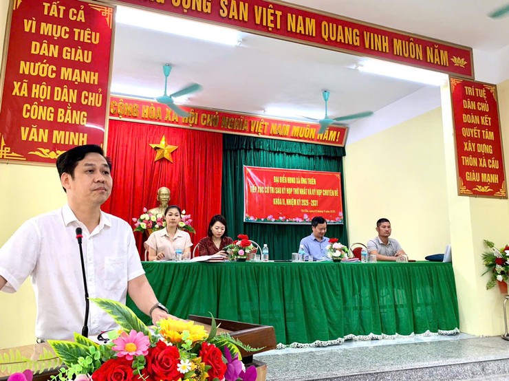 ỨNG THIÊN TỔ CHỨC TIẾP XÚC CỬ TRI SAU KỲ HỌP THỨ NHẤT VÀ KỲ HỌP CHUYÊN ĐỀ HĐND XÃ KHÓA II, NHIỆM KỲ 2026 – 2031- Ảnh 9.