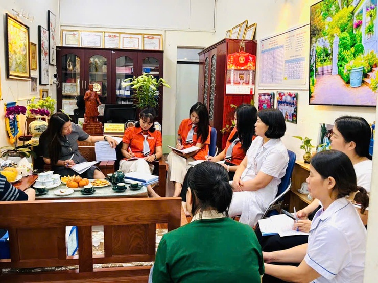 TRƯỜNG MẦM NON NẮNG HỒNG ĐÓN KIỂM TRA Y TẾ: KHẲNG ĐỊNH CHẤT LƯỢNG CHĂM SÓC TRẺ-LAN TỎA MÔI TRƯỜNG HỌC ĐƯỜNG AN TOÀN, SẠCH – KHỎE – CHẤT LƯỢNG- Ảnh 7.