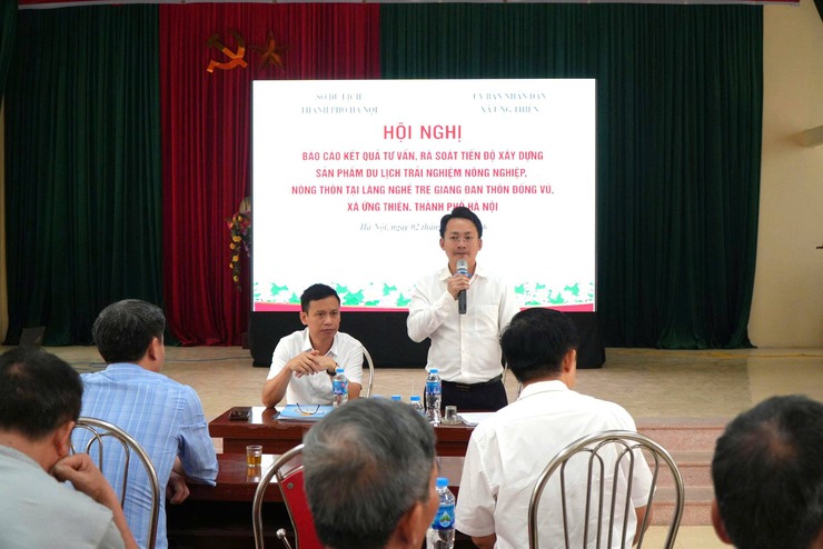 Ứng Thiên tập trung hoàn thiện mô hình du lịch trải nghiệm làng nghề Đống Vũ- Ảnh 2.