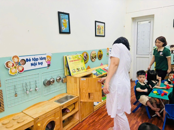 TRƯỜNG MẦM NON NẮNG HỒNG ĐÓN KIỂM TRA Y TẾ: KHẲNG ĐỊNH CHẤT LƯỢNG CHĂM SÓC TRẺ-LAN TỎA MÔI TRƯỜNG HỌC ĐƯỜNG AN TOÀN, SẠCH – KHỎE – CHẤT LƯỢNG- Ảnh 1.