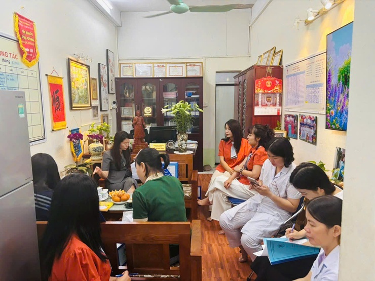 TRƯỜNG MẦM NON NẮNG HỒNG ĐÓN KIỂM TRA Y TẾ: KHẲNG ĐỊNH CHẤT LƯỢNG CHĂM SÓC TRẺ-LAN TỎA MÔI TRƯỜNG HỌC ĐƯỜNG AN TOÀN, SẠCH – KHỎE – CHẤT LƯỢNG- Ảnh 8.