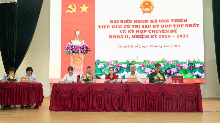 ỨNG THIÊN TỔ CHỨC TIẾP XÚC CỬ TRI SAU KỲ HỌP THỨ NHẤT VÀ KỲ HỌP CHUYÊN ĐỀ HĐND XÃ KHÓA II, NHIỆM KỲ 2026 – 2031- Ảnh 4.