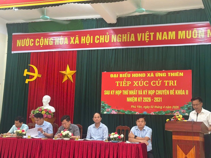 ỨNG THIÊN TỔ CHỨC TIẾP XÚC CỬ TRI SAU KỲ HỌP THỨ NHẤT VÀ KỲ HỌP CHUYÊN ĐỀ HĐND XÃ KHÓA II, NHIỆM KỲ 2026 – 2031- Ảnh 2.