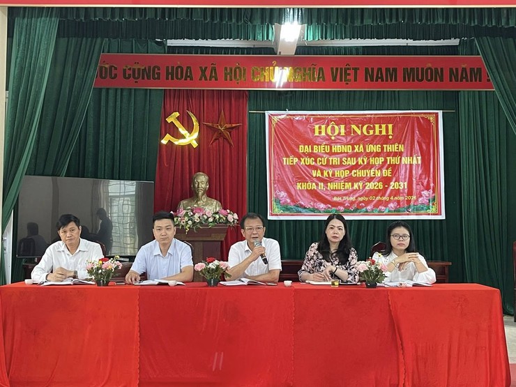 ỨNG THIÊN TỔ CHỨC TIẾP XÚC CỬ TRI SAU KỲ HỌP THỨ NHẤT VÀ KỲ HỌP CHUYÊN ĐỀ HĐND XÃ KHÓA II, NHIỆM KỲ 2026 – 2031- Ảnh 8.