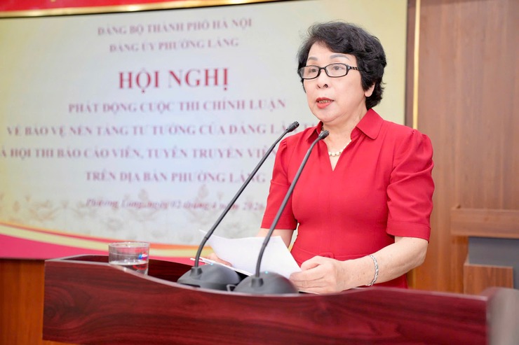 PHƯỜNG LÁNG PHÁT ĐỘNG CUỘC THI CHÍNH LUẬN BẢO VỆ NỀN TẢNG TƯ TƯỞNG CỦA ĐẢNG VÀ HỘI THI BÁO CÁO VIÊN, TUYÊN TRUYỀN VIÊN GIỎI NĂM 2026- Ảnh 2.