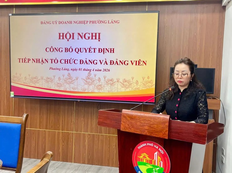 HÀ NỘI: PHƯỜNG LÁNG CỦNG CỐ TỔ CHỨC ĐẢNG TRONG DOANH NGHIỆP, TIẾP NHẬN THÊM CHI BỘ MỚI - Ảnh 2.