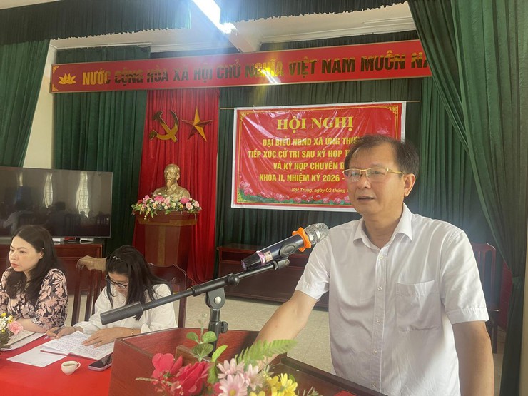 ỨNG THIÊN TỔ CHỨC TIẾP XÚC CỬ TRI SAU KỲ HỌP THỨ NHẤT VÀ KỲ HỌP CHUYÊN ĐỀ HĐND XÃ KHÓA II, NHIỆM KỲ 2026 – 2031- Ảnh 7.