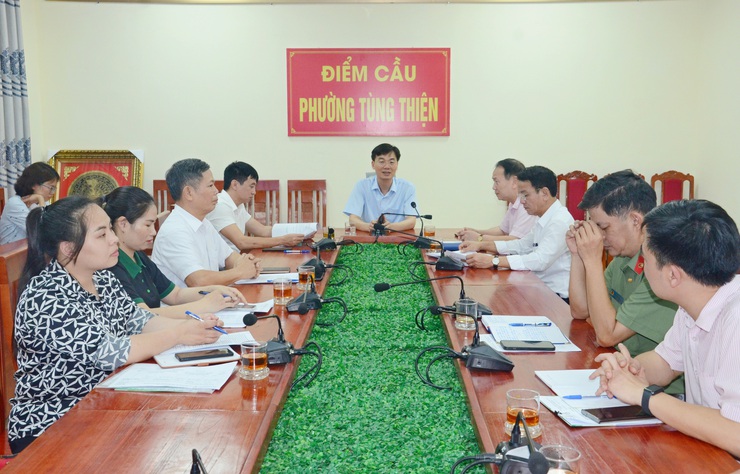 Thành lập Ban đai diện HĐQT ngân hàng chính sách xã hội phường Tùng Thiện - Ảnh 3.