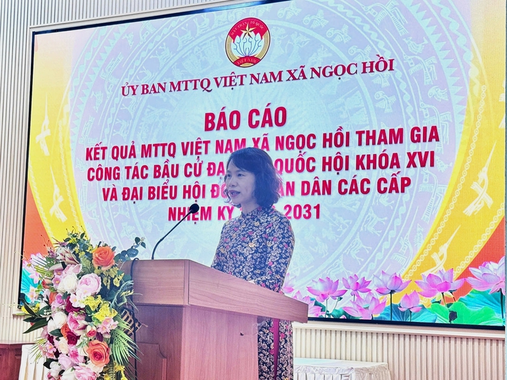Phát huy sức mạnh đại đoàn kết, MTTQ xã Ngọc Hồi tổng kết công tác tham gia bầu cử nhiệm kỳ 2026–2031- Ảnh 2.