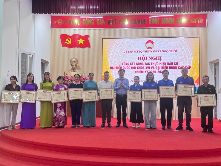 Phát huy sức mạnh đại đoàn kết, MTTQ xã Ngọc Hồi tổng kết công tác tham gia bầu cử nhiệm kỳ 2026–2031- Ảnh 9.