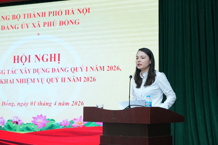 Đảng uỷ xã Phù Đổng phát động cuộc thi viết chính luận năm 2026; giao ban công tác xây dựng Đảng quý I, triển khai phương hướng nhiệm vụ quý II/2026- Ảnh 2.
