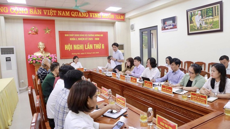 Hội nghị lần thứ 6 Ban Chấp hành Đảng bộ phường Dương Nội: Quyết tâm thực hiện hiệu quả nhiệm vụ quý II/2026- Ảnh 2.