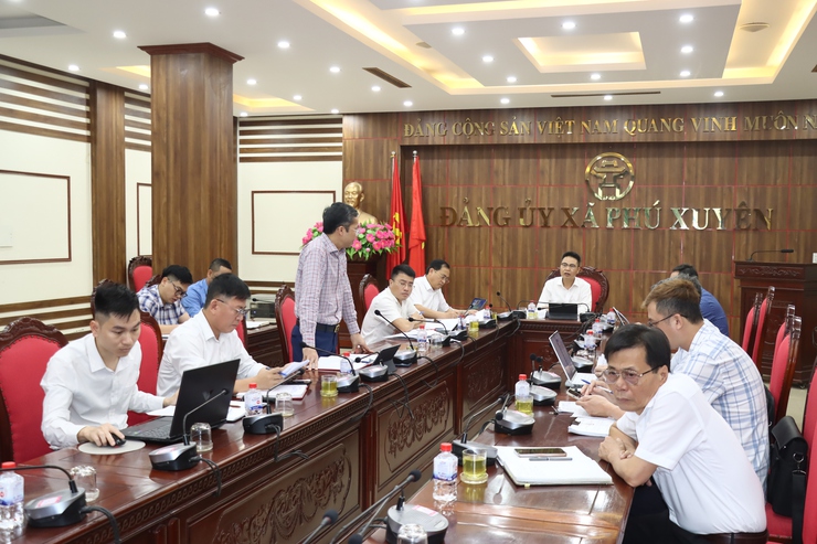 Xã Phú Xuyên kiểm điểm tiến độ công tác giải phóng mặt bằng và triển khai các dự án trên địa bàn- Ảnh 1.