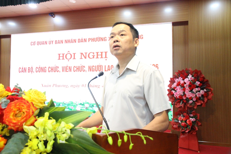 Phường Xuân Phương tổ chức Hội nghị cán bộ, công chức, viên chức, người lao động năm 2026- Ảnh 2.
