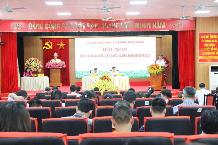 Phường Xuân Phương tổ chức Hội nghị cán bộ, công chức, viên chức, người lao động năm 2026- Ảnh 1.
