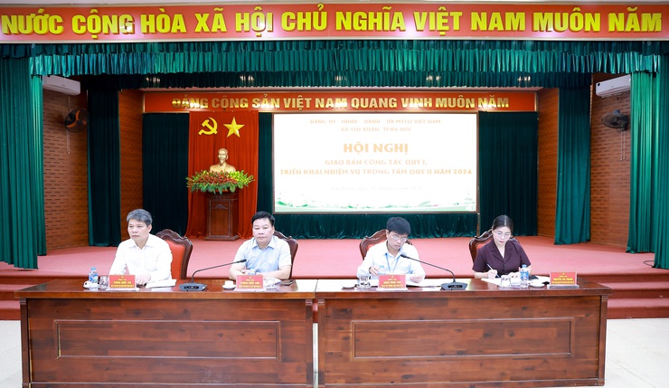 Hội nghị giao ban quý I, triển khai nhiệm vụ trọng tâm quý II năm 2026 tại xã Yên Xuân- Ảnh 1.