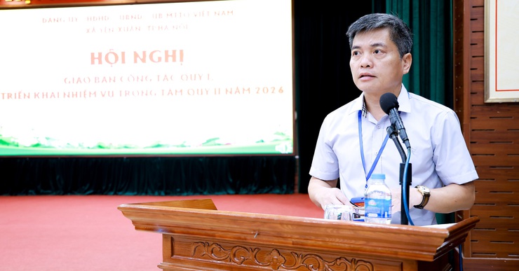Hội nghị giao ban quý I, triển khai nhiệm vụ trọng tâm quý II năm 2026 tại xã Yên Xuân- Ảnh 2.