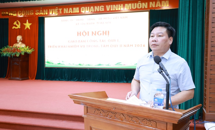 Hội nghị giao ban quý I, triển khai nhiệm vụ trọng tâm quý II năm 2026 tại xã Yên Xuân- Ảnh 5.