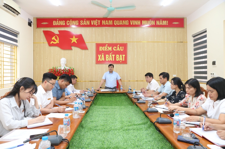 Thường trực UBND xã Bất Bạt làm việc với Trung tâm Dịch vụ Tổng hợp xã về các nhiệm vụ trọng tâm năm 2026- Ảnh 1.