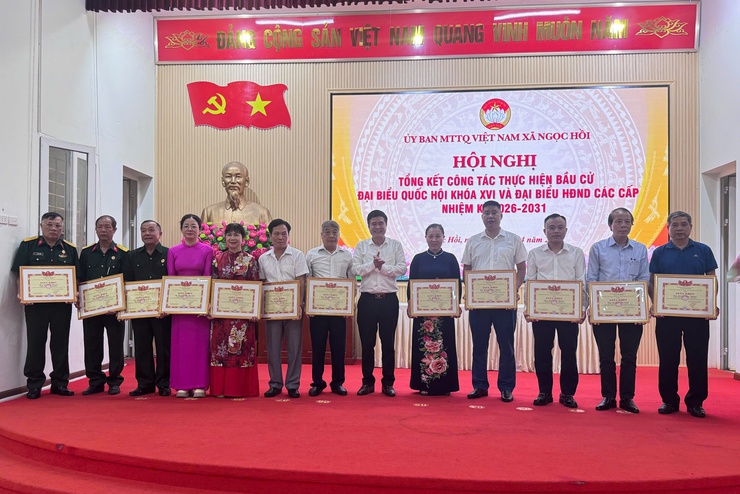 Phát huy sức mạnh đại đoàn kết, MTTQ xã Ngọc Hồi tổng kết công tác tham gia bầu cử nhiệm kỳ 2026–2031- Ảnh 8.