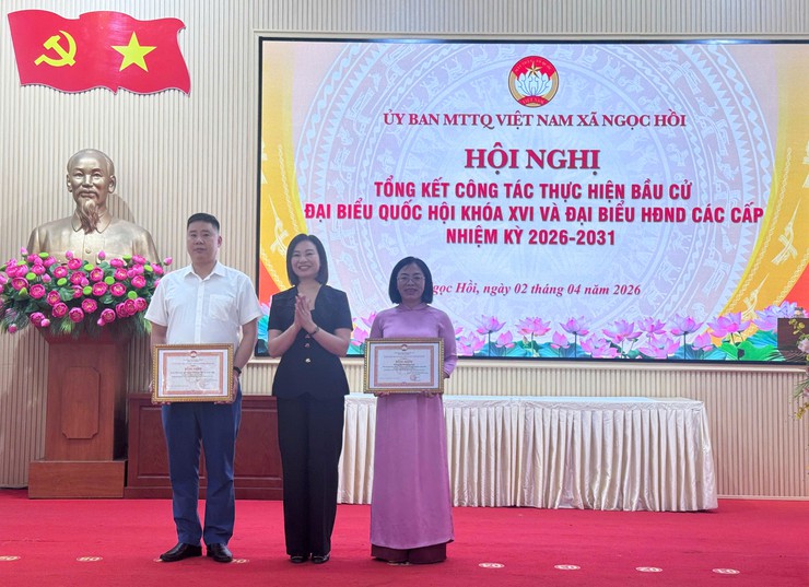 Phát huy sức mạnh đại đoàn kết, MTTQ xã Ngọc Hồi tổng kết công tác tham gia bầu cử nhiệm kỳ 2026–2031- Ảnh 6.