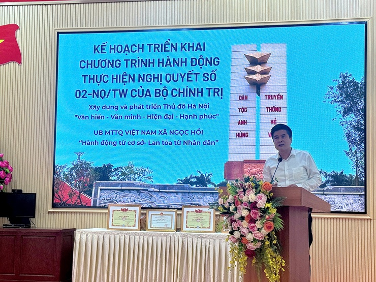 Xã Ngọc Hồi quán triệt nghị quyết 02-NQ/TW về xây dựng và phát triển Thủ đô Hà Nội trong kỷ nguyên mới- Ảnh 2.