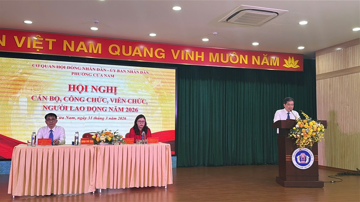 HỘI NGHỊ CÁN BỘ, CÔNG CHỨC, VIÊN CHỨC, NGƯỜI LAO ĐỘNG PHƯỜNG CỬA NAM NĂM 2026- Ảnh 13.