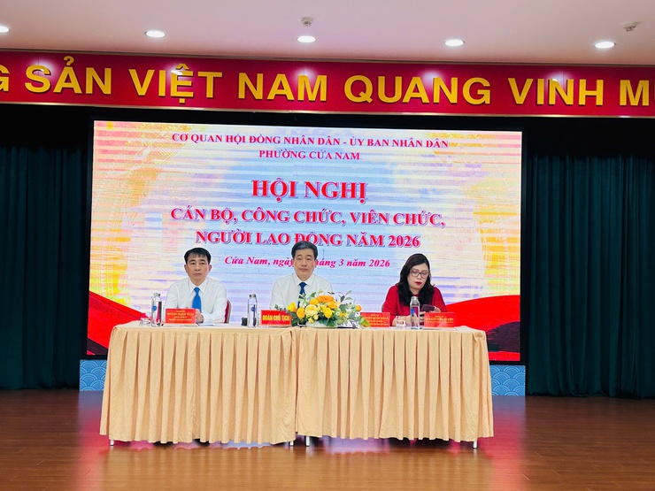 HỘI NGHỊ CÁN BỘ, CÔNG CHỨC, VIÊN CHỨC, NGƯỜI LAO ĐỘNG PHƯỜNG CỬA NAM NĂM 2026- Ảnh 2.