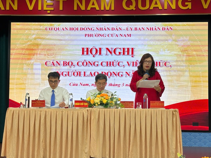 HỘI NGHỊ CÁN BỘ, CÔNG CHỨC, VIÊN CHỨC, NGƯỜI LAO ĐỘNG PHƯỜNG CỬA NAM NĂM 2026- Ảnh 3.